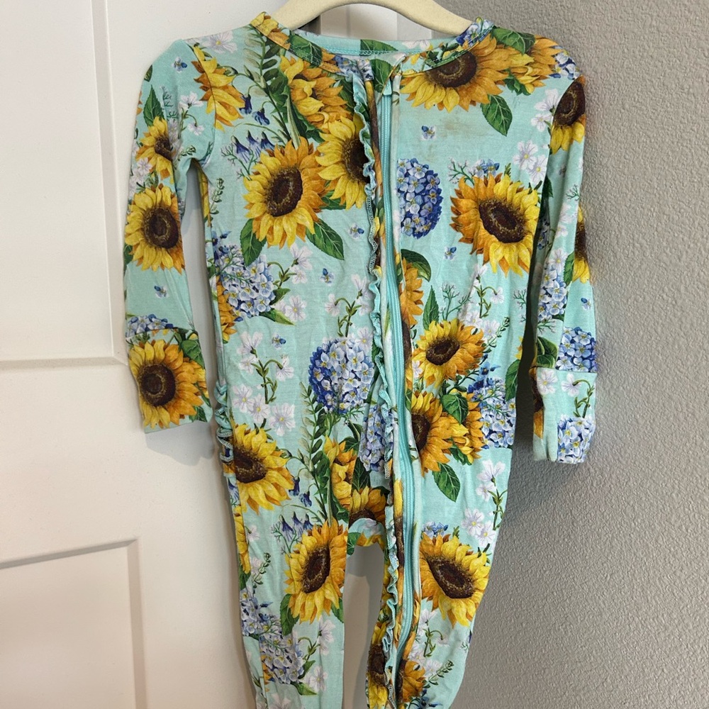Posh peanut zippered footie